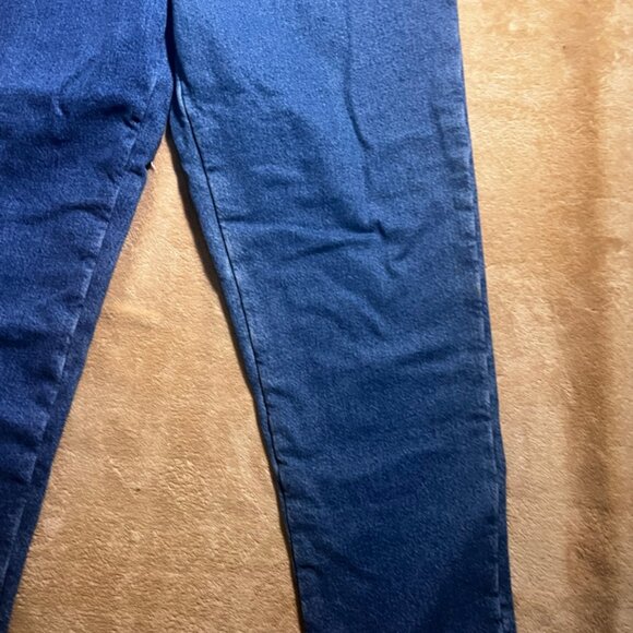 L.L. Bean Double L Relaxed Fit Women 14R Blue Denim Red Lined Winter‎ Jean (N) - Picture 2 of 8